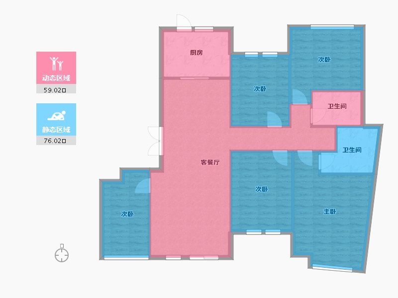 四川省-成都市-首创爱这城-123.10-户型库-动静分区