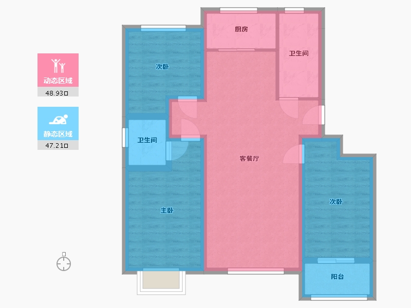 河北省-沧州市-信合阳光名城-99.02-户型库-动静分区