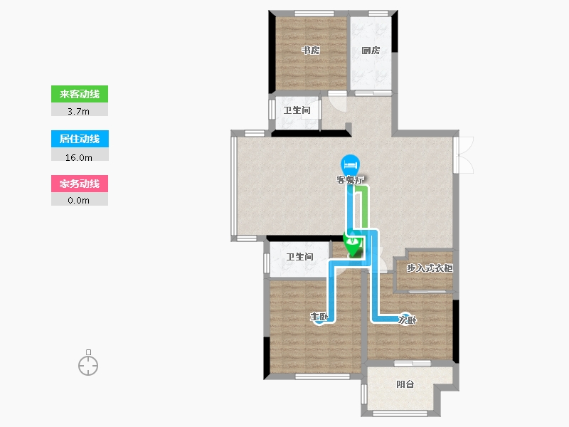 江苏省-镇江市-金鼎城市花园-109.60-户型库-动静线