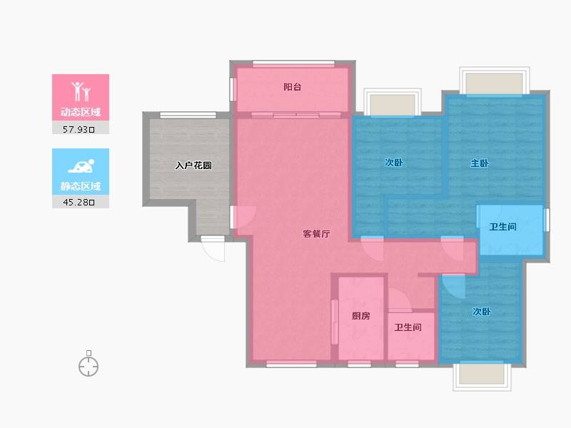 江西省-上饶市-长运文博府-102.40-户型库-动静分区