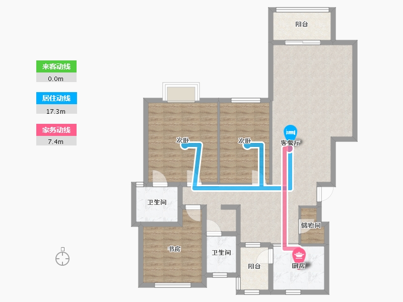 湖北省-武汉市-穗丰花园-东区-120.00-户型库-动静线