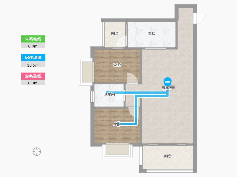 广东省-广州市-万科天河御品-61.85-户型库-动静线