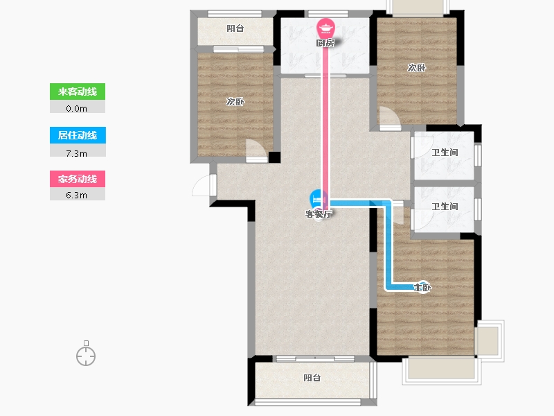 河南省-驻马店市-融安滨江府-108.40-户型库-动静线