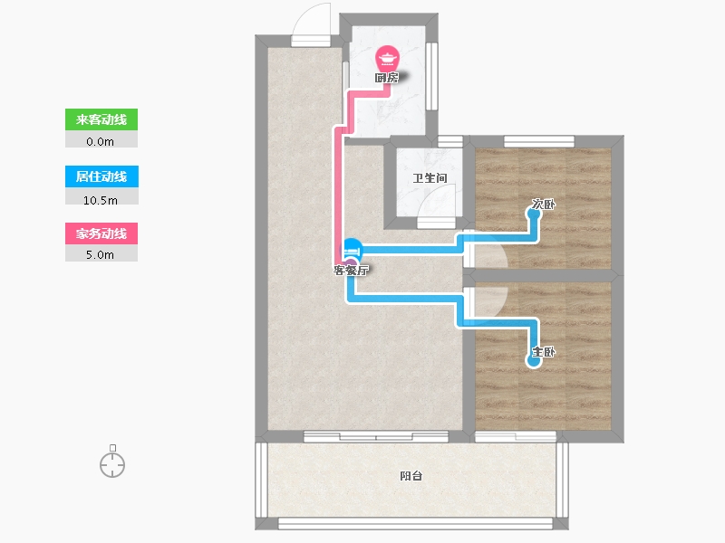 广西壮族自治区-南宁市-建发和玺-53.60-户型库-动静线