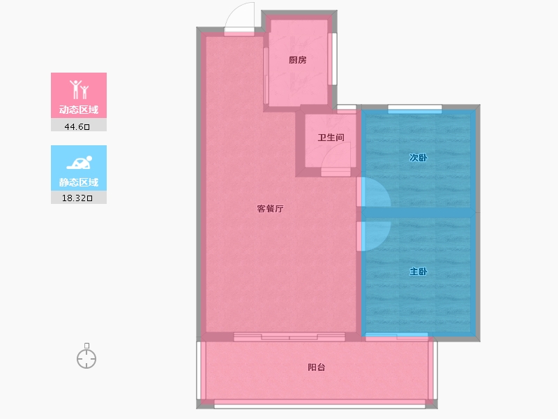 广西壮族自治区-南宁市-建发和玺-53.60-户型库-动静分区