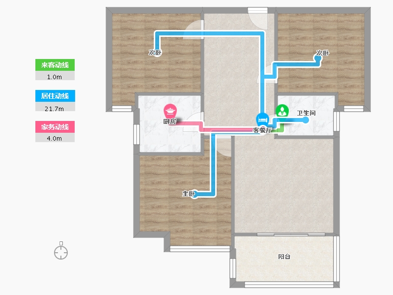 四川省-成都市-柳欣源小区-85.00-户型库-动静线