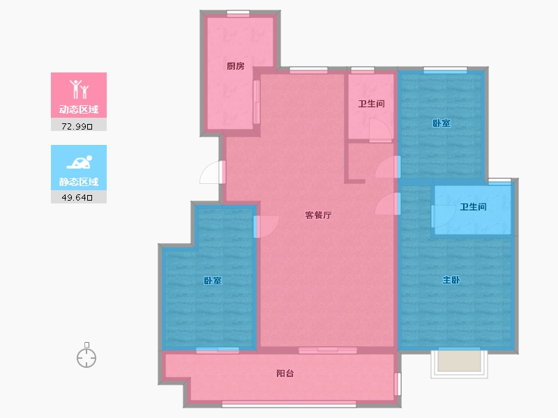 山东省-济南市-祥生东方樾-110.00-户型库-动静分区