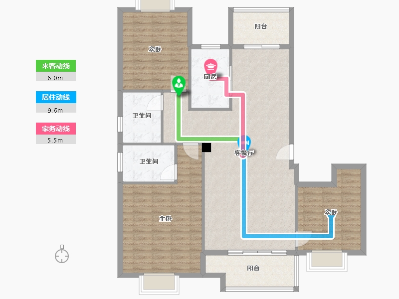 福建省-泉州市-南洋壹号-120.00-户型库-动静线