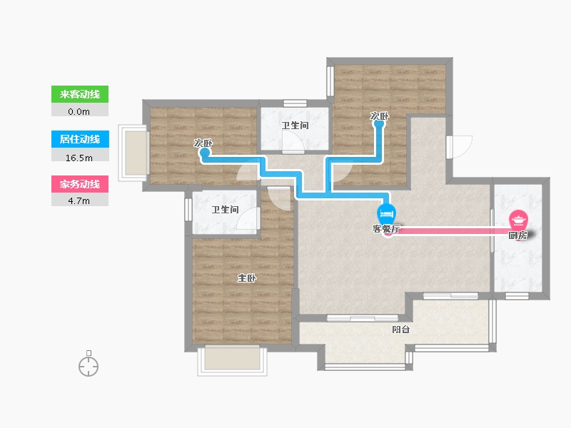 福建省-泉州市-南洋壹号-95.00-户型库-动静线