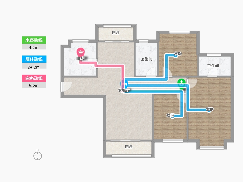 陕西省-咸阳市-金科世界城-102.00-户型库-动静线