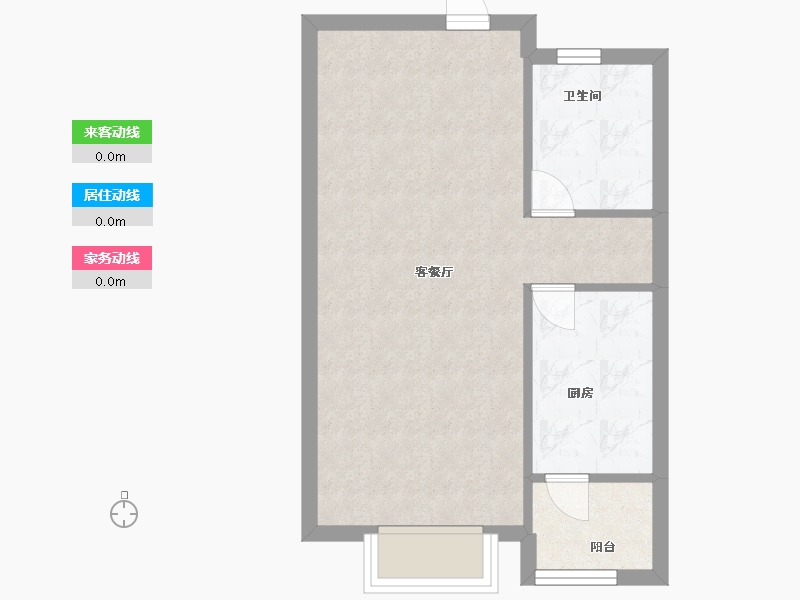 北京-北京市-云泽嘉苑-42.59-户型库-动静线