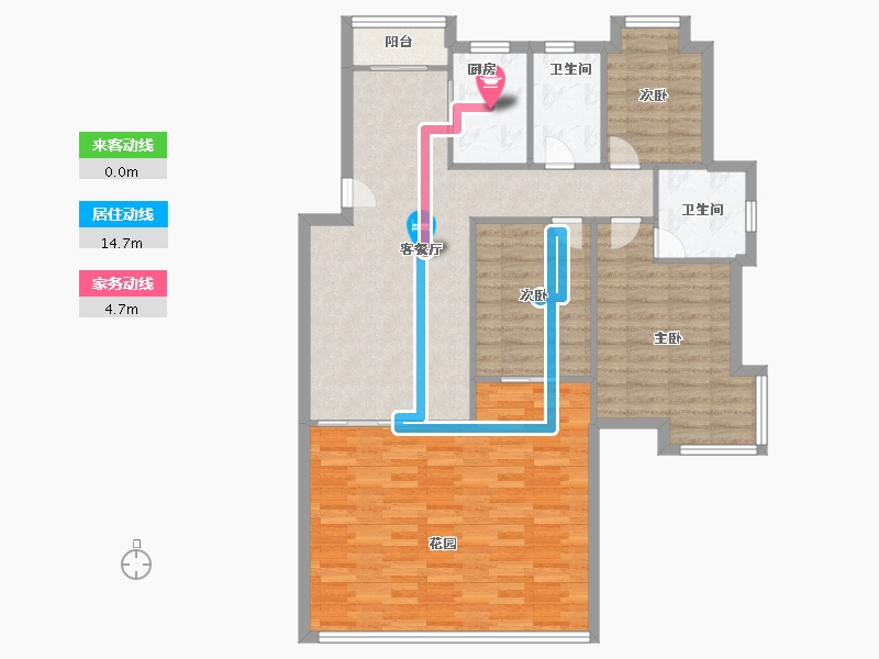 浙江省-金华市-奥林匹克花园-108.00-户型库-动静线