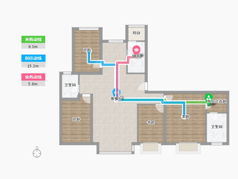 福建省-厦门市-厦航高郡-109.89-户型库-动静线