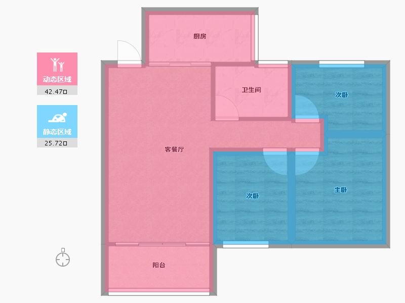 福建省-厦门市-恒大帝景-60.32-户型库-动静分区