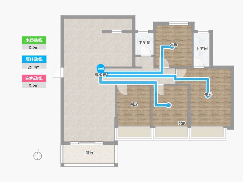 广东省-韶关市-源河鸿景小区-108.00-户型库-动静线