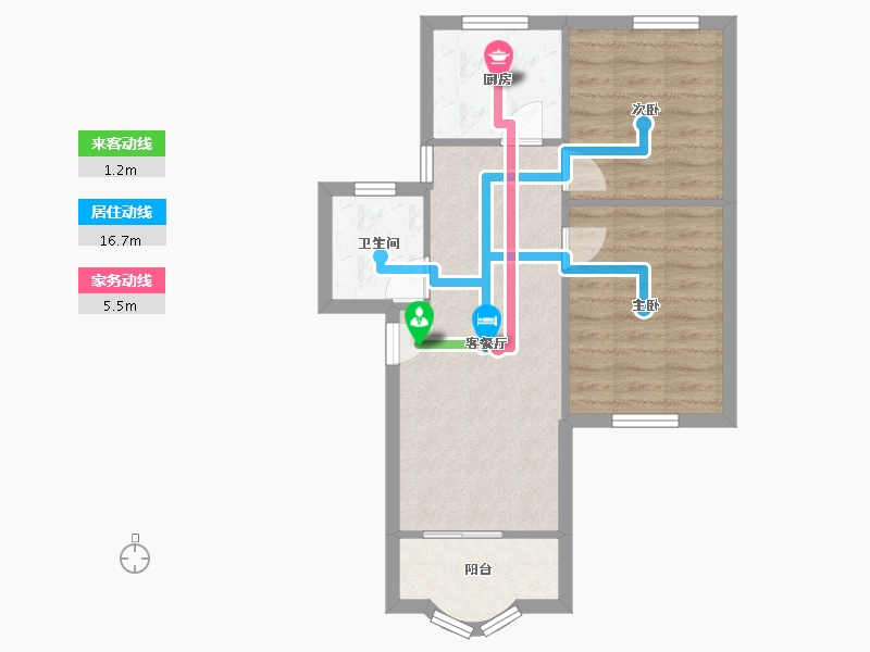 福建省-厦门市-沧一小区-55.31-户型库-动静线