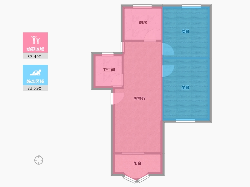 福建省-厦门市-沧一小区-55.31-户型库-动静分区