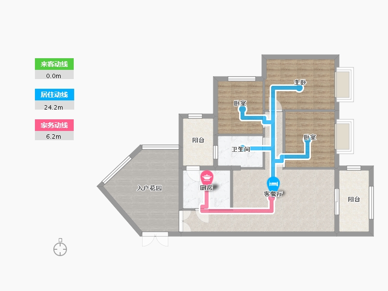 广东省-广州市-锦东花园-84.59-户型库-动静线