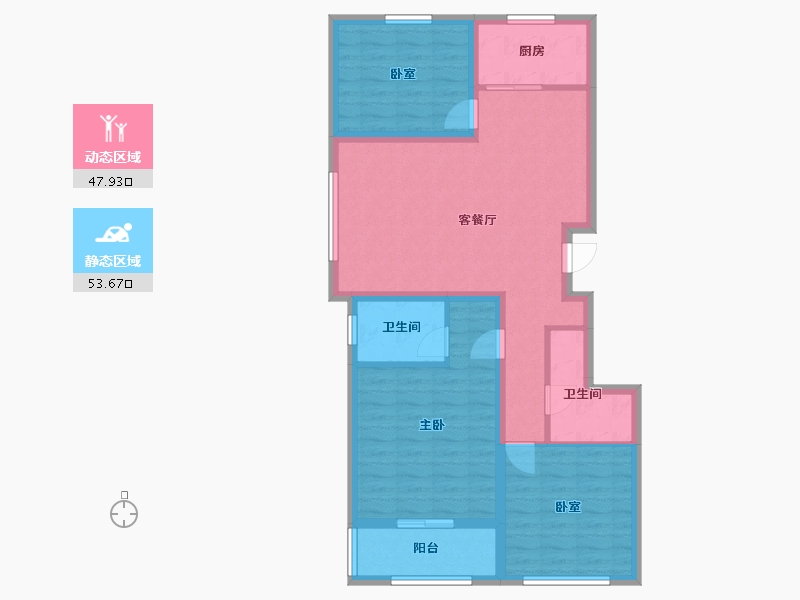 山西省-晋中市-双桥一期-101.23-户型库-动静分区