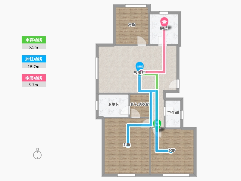 北京-北京市-万橡悦府-93.60-户型库-动静线