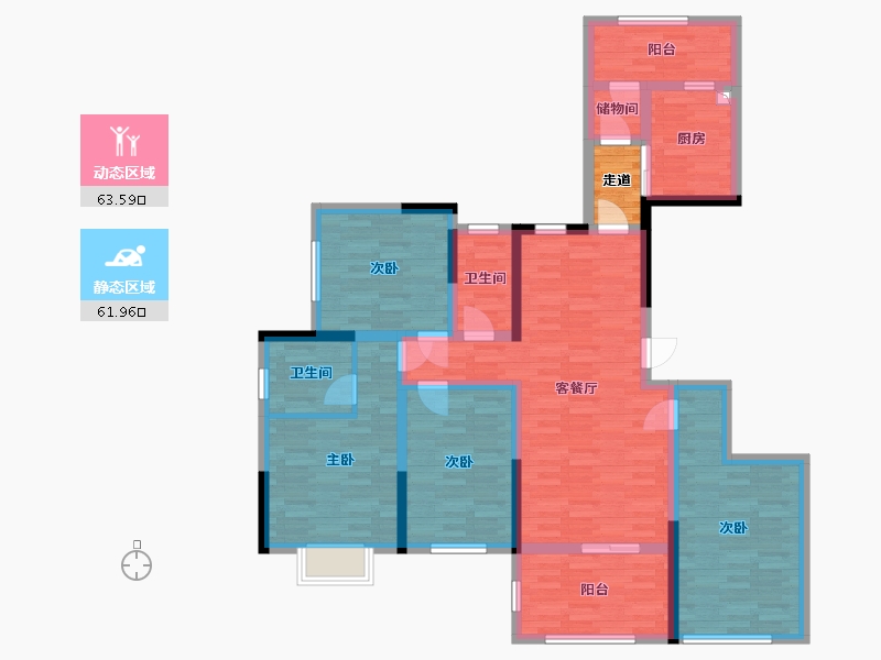 四川省-资阳市-恒信荣廷-113.22-户型库-动静分区