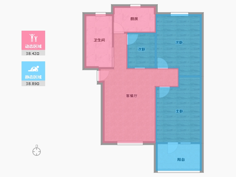 福建省-厦门市-沧一小区-70.00-户型库-动静分区