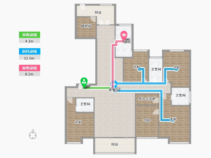 广东省-佛山市-保利珑门-229.75-户型库-动静线