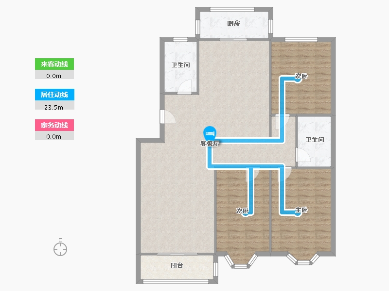 天津-天津市-都旺新城-140.00-户型库-动静线