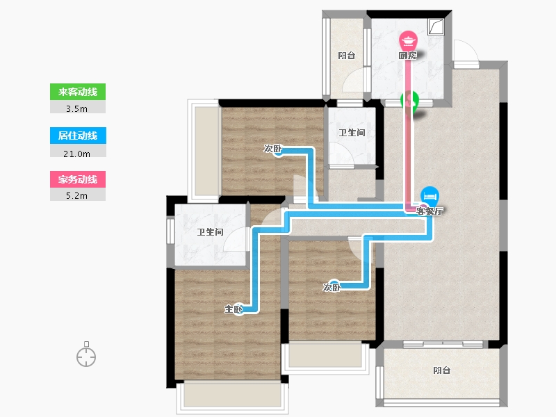 四川省-成都市-中建天府公馆-117.00-户型库-动静线