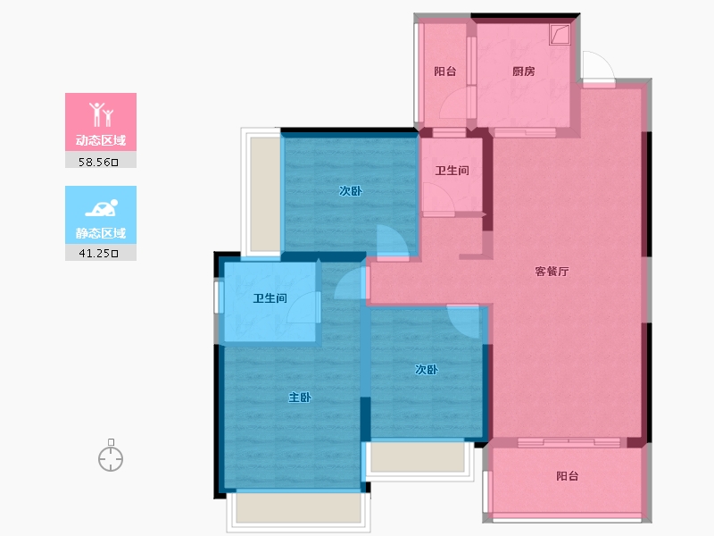 四川省-成都市-中建天府公馆-117.00-户型库-动静分区