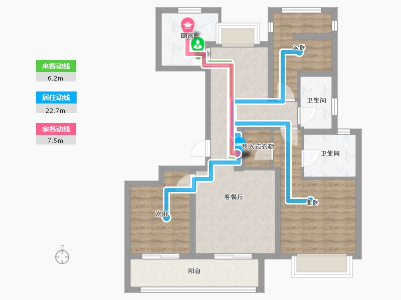 江苏省-南京市-海玥华府-92.00-户型库-动静线