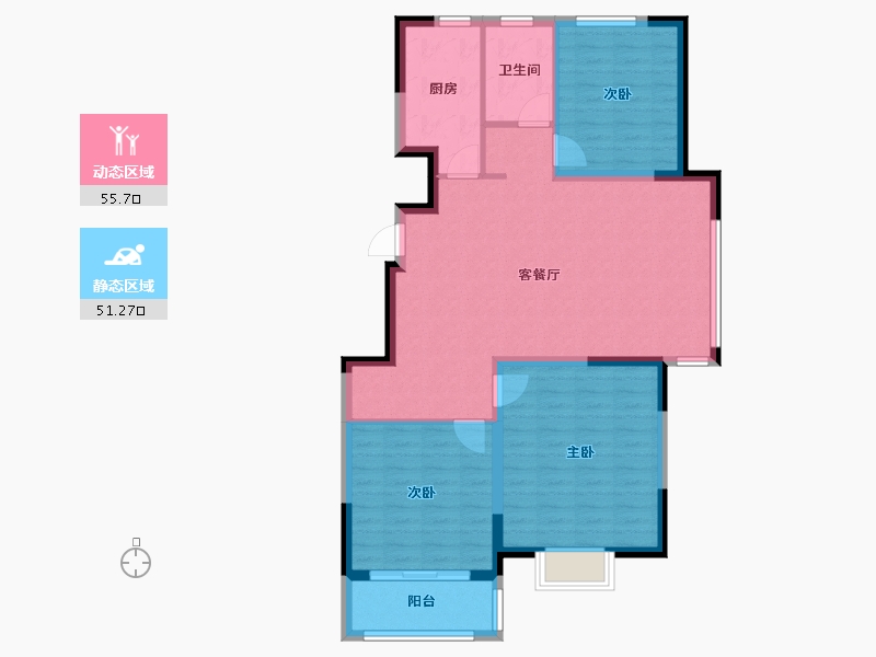 山东省-潍坊市-西城首府-97.00-户型库-动静分区