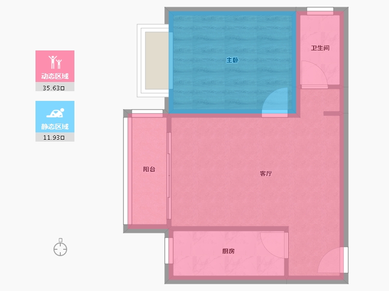 北京-北京市-垡头翠成馨园-42.21-户型库-动静分区