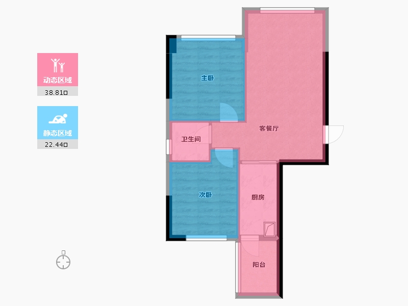 广西壮族自治区-柳州市-天禾广场-55.42-户型库-动静分区