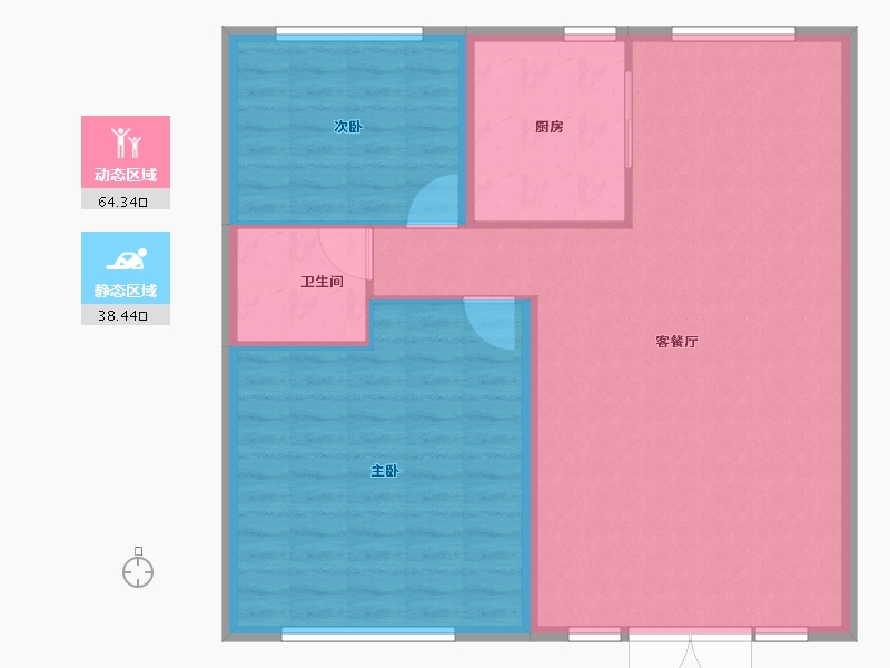 陕西省-咸阳市-奥园枫丹名郡-95.00-户型库-动静分区