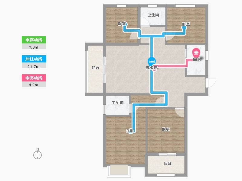 福建省-莆田市-荔浦社区芦江小区-103.00-户型库-动静线