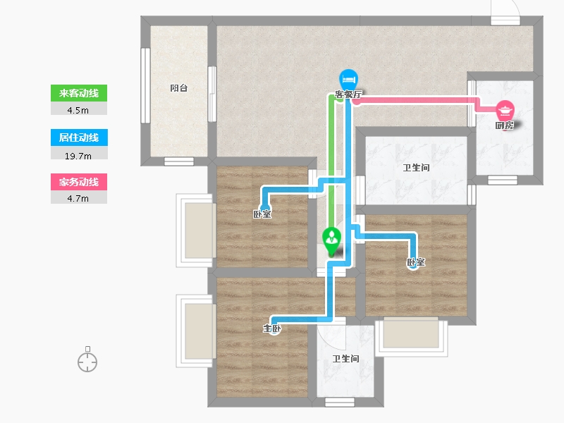 四川省-广元市-宏景兴城-82.40-户型库-动静线