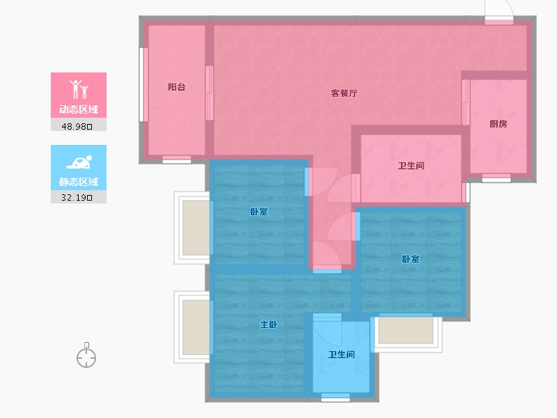 四川省-广元市-宏景兴城-82.40-户型库-动静分区