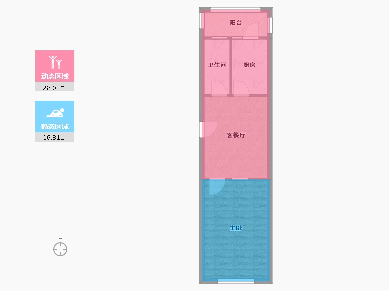 天津-天津市-华江里-北区-48.53-户型库-动静分区