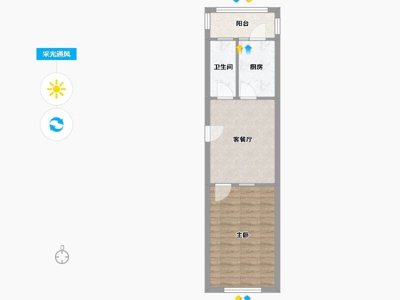 天津-天津市-华江里-北区-48.53-户型库-采光通风