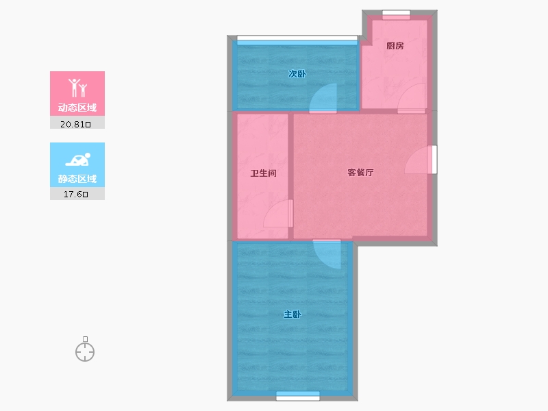 福建省-厦门市-沧一小区-34.00-户型库-动静分区