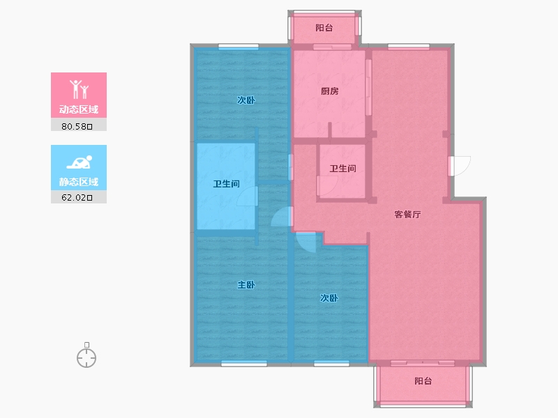 北京-北京市-金地格林小镇-143.42-户型库-动静分区