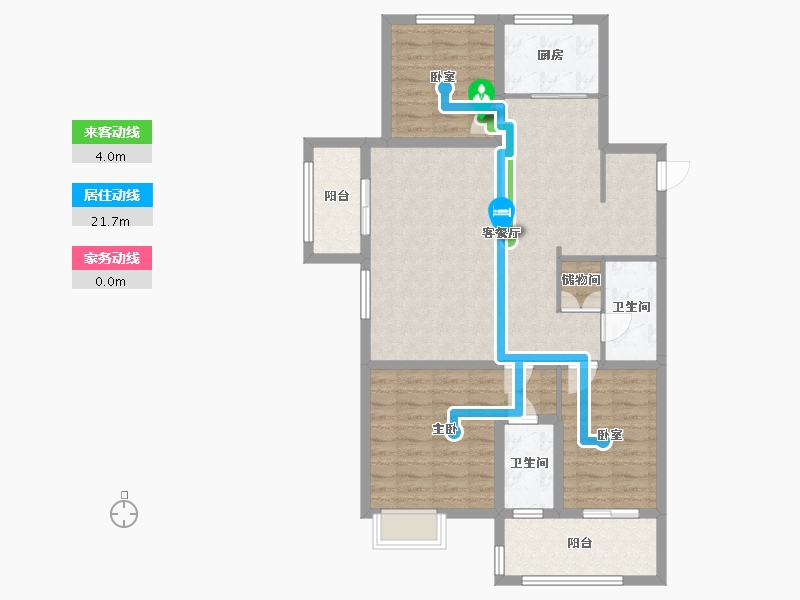 江苏省-淮安市-上淮府-107.98-户型库-动静线