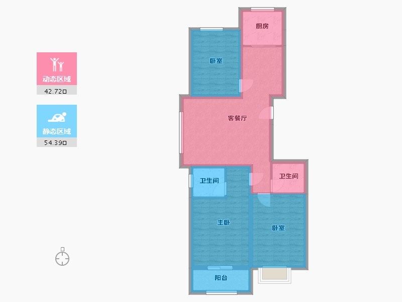 山西省-晋中市-和苑小区-97.60-户型库-动静分区