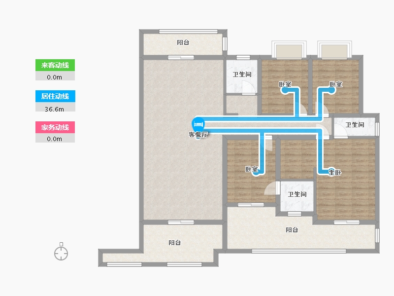 贵州省-遵义市-中建幸福城-160.00-户型库-动静线