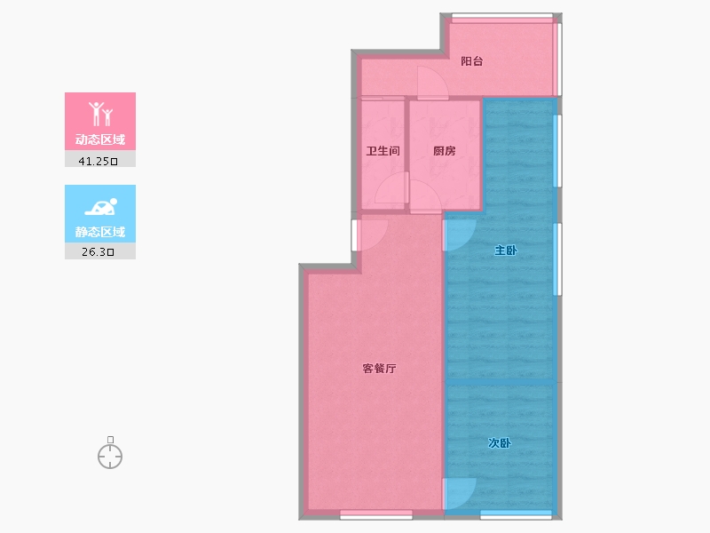 广东省-佛山市-碧翠豪城-61.17-户型库-动静分区