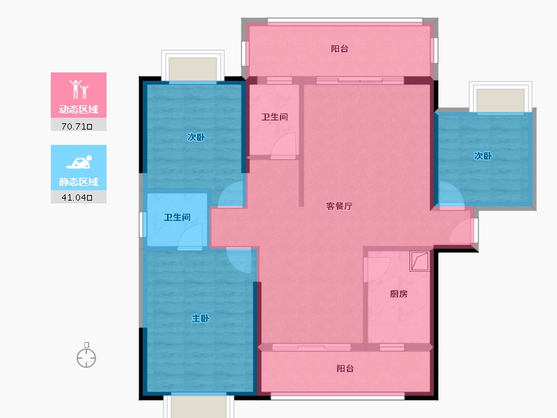 湖南省-郴州市-福城明珠-102.00-户型库-动静分区