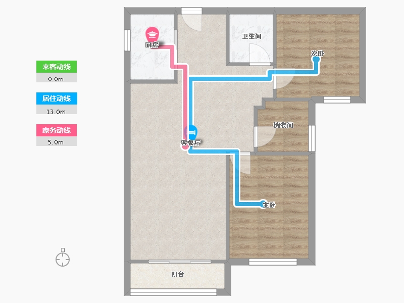 福建省-福州市-大洋鹭洲龙园-70.62-户型库-动静线