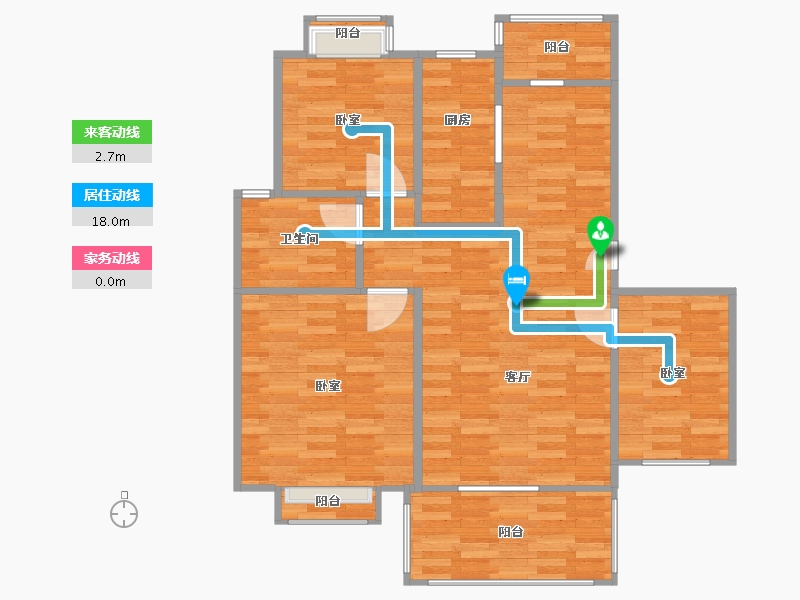 安徽省-合肥市-实嘉原创生活-87.16-户型库-动静线