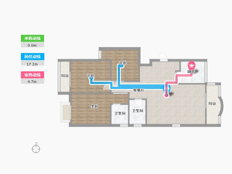 江苏省-南京市-溢景苑-93.05-户型库-动静线